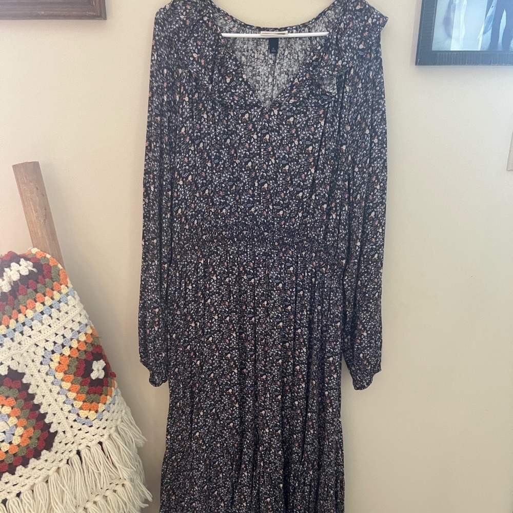 Universal Thread Long Sleeve Ruffled Floral Dress